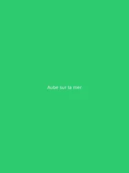 Aube sur la mer