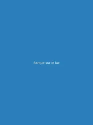 Barque sur le lac