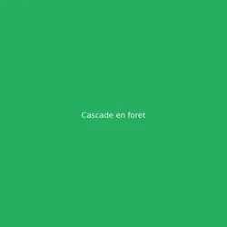 Cascade en foret