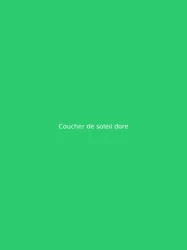 Coucher de soleil dore