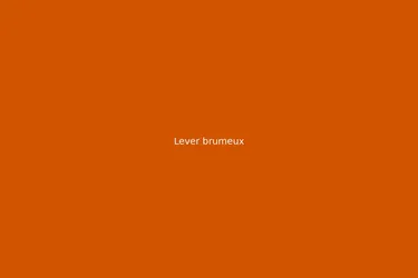 Lever brumeux