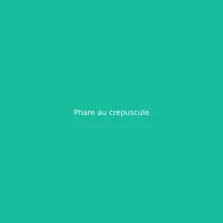 Phare au crepuscule