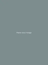 Plaine sous l'orage
