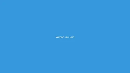 Volcan au loin